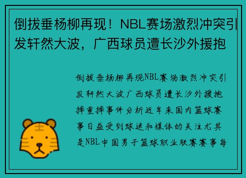 倒拔垂杨柳再现！NBL赛场激烈冲突引发轩然大波，广西球员遭长沙外援抱摔重摔